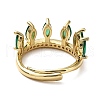 Cubic Zirconia Crown Adjustable Rings RJEW-Q777-10G-04-2