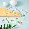 Cheriswelry 48Pcs 8 Style Alloy Open Back Bezel Pendants FIND-CW0001-13-14