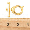 Brass Toggle Clasps KK-A223-09G-6