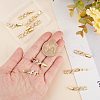 SUNNYCLUE 10Pcs Rack Plating Brass Clear Cubic Zirconia Watch Band Clasps KK-SC0003-11G-3