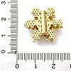 Brass Micro Pave Cubic Zirconia Beads KK-D378-19G-02-3