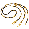 Black PU Leather with Alloy Bag Strap Chains AJEW-WH0515-79G-1