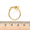 Brass Pave Clear Cubic Zirconia Earring Findings KK-D369-10G-2
