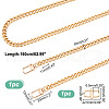   1Pc Aluminum Curb Chain Bag Handle FIND-PH0009-88-2