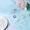 SUNNYCLUE 300Pcs 316 Surgical Stainless Steel Wine Glass Charms Rings STAS-SC0007-19-4