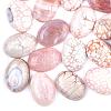 Dyed Natural Fire Agate Cabochons G-Q957-02B-18x25-1