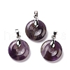 Natural Amethyst Pendants G-E059-01P-02-1
