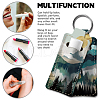 Elastic Neoprene Keychains KEYC-WH0045-004-4