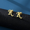 201 Stainless Steel Stud Earrings WG24A34-11-1