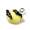 Halloween Theme Opaque Resin Pendants RESI-D075-02I-2