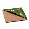 4Pcs Letter Personalized Hand Embroidered Corner Bookmarks JX587T-2