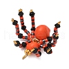 Halloween Theme Dyed Synthetic Turquoise & Glass Seed Beads Pendants PALLOY-MZ00774-04-6
