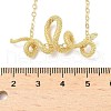 Brass Snake Wrapped Pendant Necklaces for Women NJEW-U041-01G-5