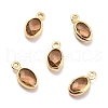 Eco-Friendly Brass with Glass Pendants KK-K268-01P-1