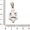 304 Stainless Steel Connector Charms STAS-A112-04AS-3