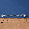 Rack Plating Brass Ends with Chain and Lobster Claw Clasps KK-F873-03S-3