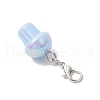 UV Plating Acrylic Mushroom Pendant Decorations HJEW-JM03393-5