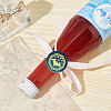 Brass Wax Seal Stamp with Wood Handle AJEW-WH0412-0022-5