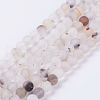 Natural Agate Beads Strands G-J376-07-6mm-1