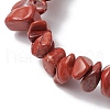 Natural Red Jasper Chips Beads Stretch Bracelets BJEW-JB11245-01-4