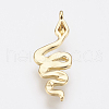 Brass Charms ZIRC-F083-019-RS-3