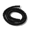 Natural Black Stone Beads Strands G-Z030-A21-01-3