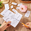 80 Patterns Non-woven Fabrics Water-soluble Embroidery Aid Drawing Sketch DIY-TAC0100-001-6