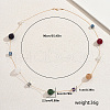 Geometric Acrylic Teardrop Cube & Iron Link Chain Long Necklaces for Women GF3300-1-5