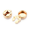 Brass Cufflinks KK-T074-63G-01-NR-3