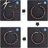 SUPERFINDINGS 9Pcs 3 Color Brass Extender Chain ZIRC-FH0001-11-3