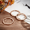 Beebeecraft 3Pcs Alloy Spring Gate Rings FIND-BBC0002-23KCG-03-4