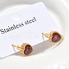 304 Stainless Steel Hoop Earrings EJEW-S253-05A-G-2