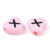 Horizontal Hole Opaque Acrylic Beads SACR-Q126-04D-4