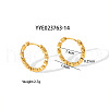 Stainless Steel Twisted Hoop Earrings XY9167-3-1
