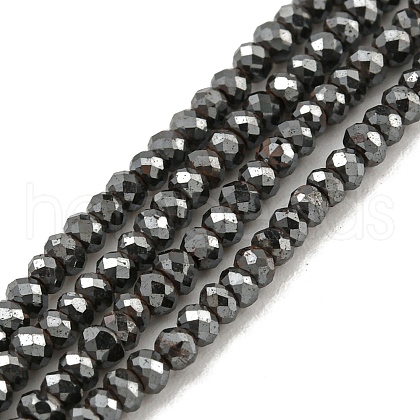 Electroplated Synthetic Non-Magnetic Hematite Beads Strands G-C136-K01-03-1