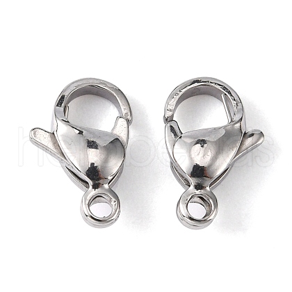 Tarnish Resistant 304 Stainless Steel Lobster Claw Clasps X-STAS-M262-01-11mm-1