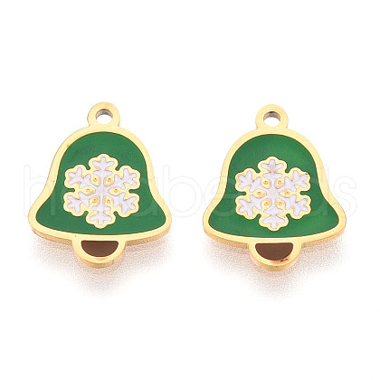 304 Stainless Steel Enamel Charms STAS-T065-58G-02-1