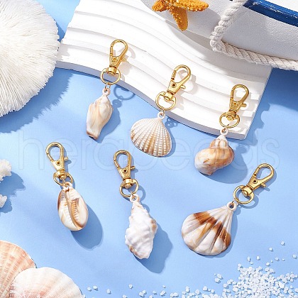 Acrylic Imitation Shell Pendant Decorations HJEW-JM02769-1