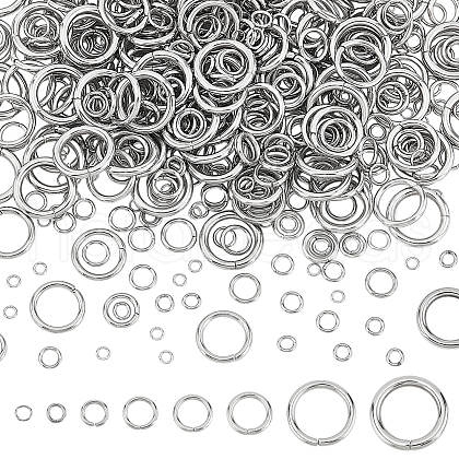   800Pcs 8 Styles 304 Stainless Steel Jump Rings Sets STAS-PH0005-86-1