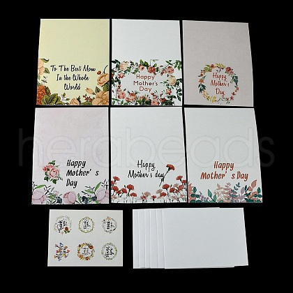Mother's Day Gift Cards AJEW-E058-01B-1