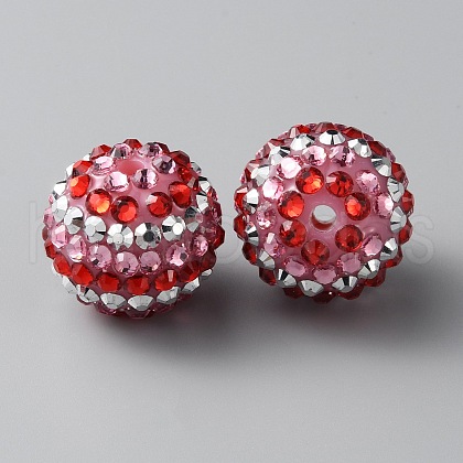 Valentine's Day Theme Resin Rhinestone Beads RESI-TAC0004-28N-1