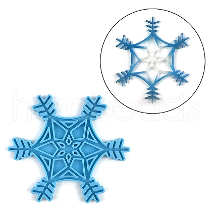 DIY Christmas Snowflake Pendant Food Grade Silicone Molds XMAS-PW0001-011J-1