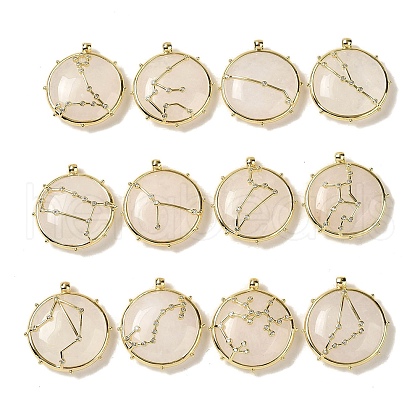 Constellation Natural Quartz Crystal Pendants G-A300-B-1