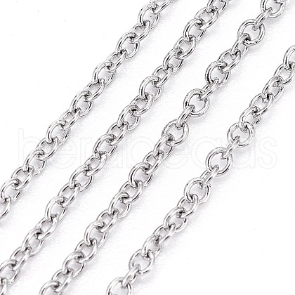 304 Stainless Steel Cable Chains CHS-F006-02A-P-1