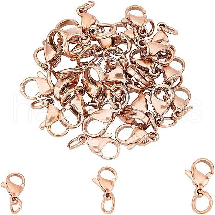 UNICRAFTALE 304 Stainless Steel Lobster Claw Clasps STAS-UN0019-73RG-1