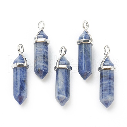 Natural Sodalite Pendants X-G-M378-01P-A18-1