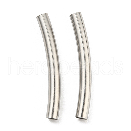 Non-Tarnish 304 Stainless Steel Tube Beads STAS-B047-27I-P-1
