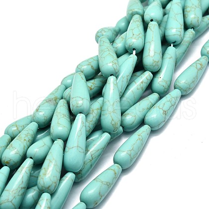 Synthetic Turquoise Beads Strands G-E576-38-1