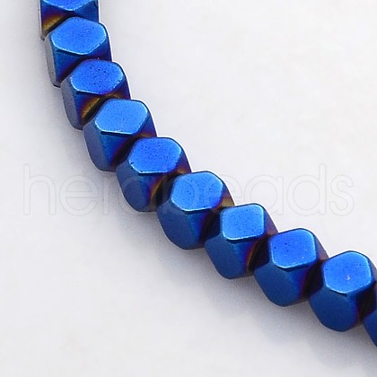 Electroplate Non-magnetic Synthetic Hematite Beads Strands G-J212A-01-1