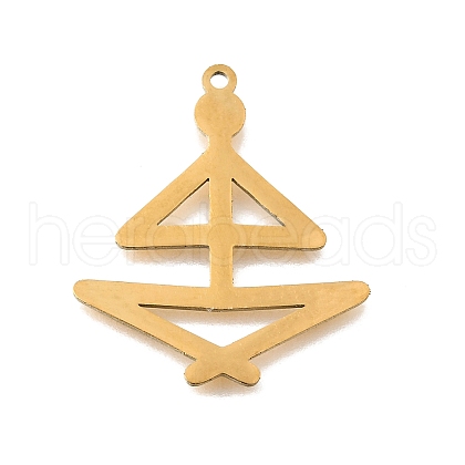 304 Stainless Steel Pendants STAS-S176-17G-1